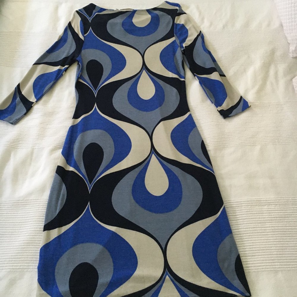 Boden 60s Patterned Jersey Dress